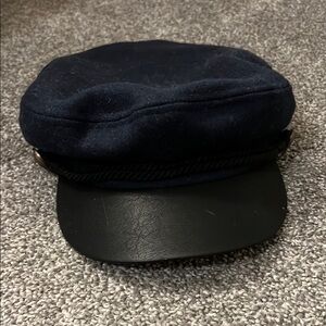 Universal Thread Navy and Black Baker Boy Cap